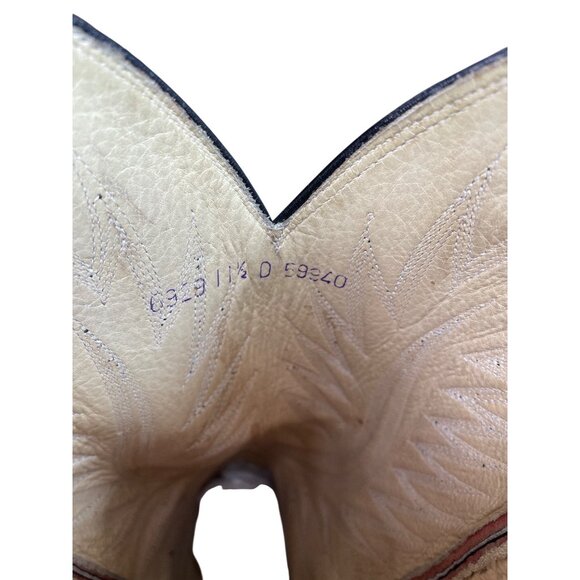 Dan Post Mens Leather Maroon Red Western Cowboy Mid Calf Boots Sz 11.5D SKU 9580 - Picture 7 of 16